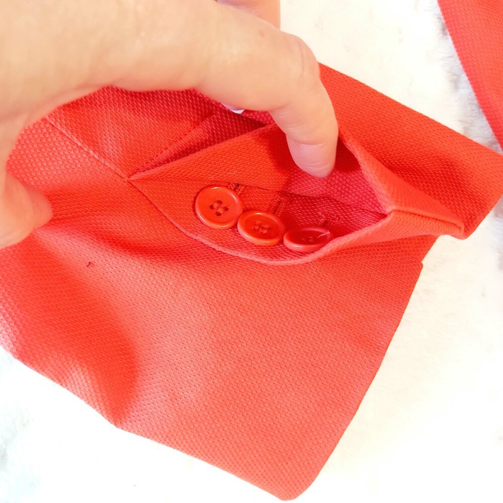 Talbots Red Three Button Lined Blazer (02.-022) - image 5